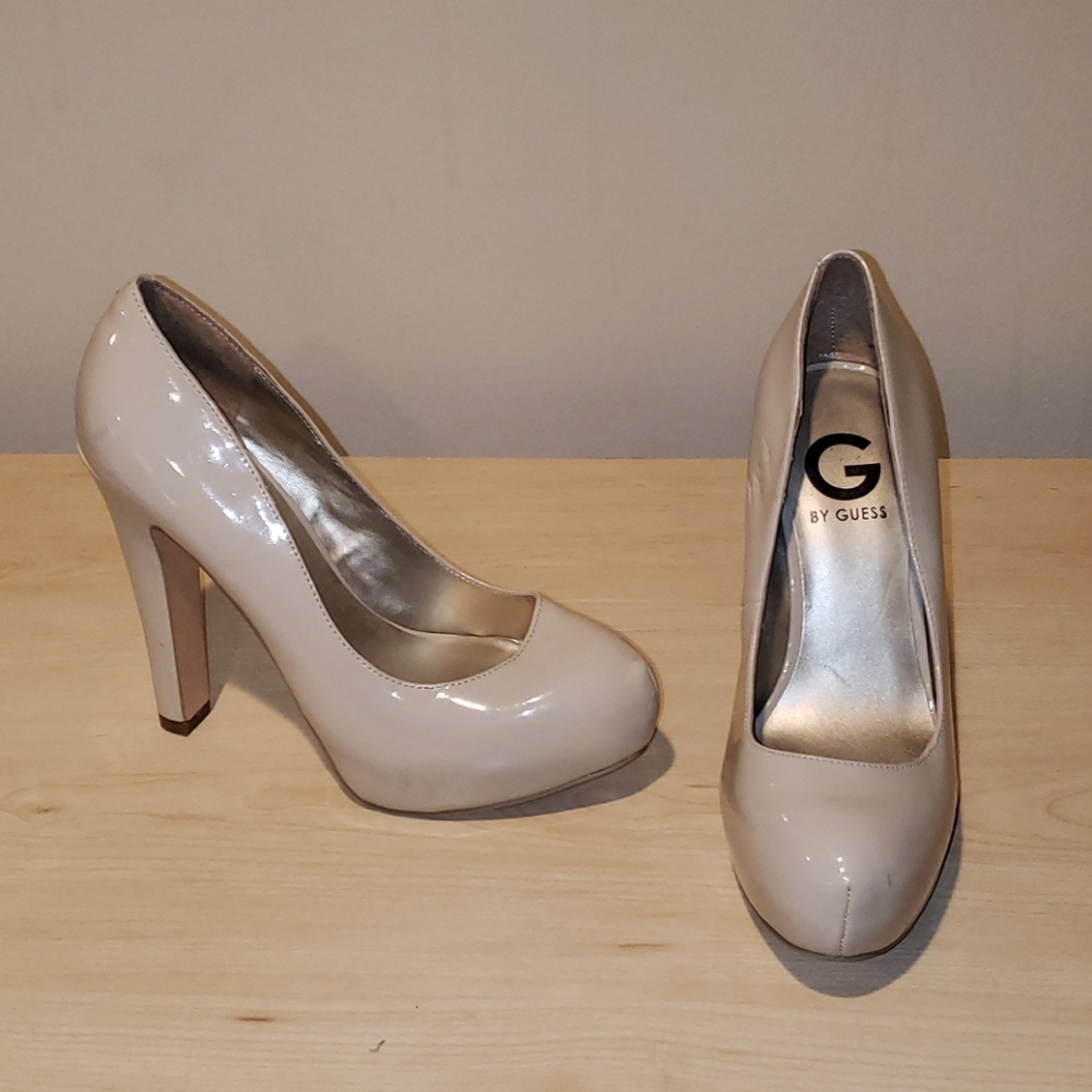 Guess Platform Heels- Beige